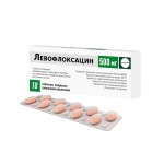 Левофлоксацин, таблетки покрытые пленочной оболочкой 500 мг 10 шт