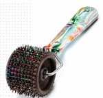 Аппликатор Ляпко, 1 шт валик лицевой игольчатый-М шаг игл 3.5 мм D=51мм ш=40мм коричневый