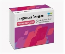 L-Тироксин Реневал, таблетки 100 мкг 100 шт