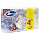Полотенца бумажные, Zewa (Зева) 4 шт кухонные двухслойные Зимняя коллекция