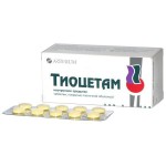 Тиоцетам, таблетки покрытые оболочкой 50 мг+200 мг 60 шт