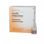 Тонзилла композитум, раствор для внутримышечного введения и приема внутрь гомеопатический 2.2 мл 100 шт ампулы